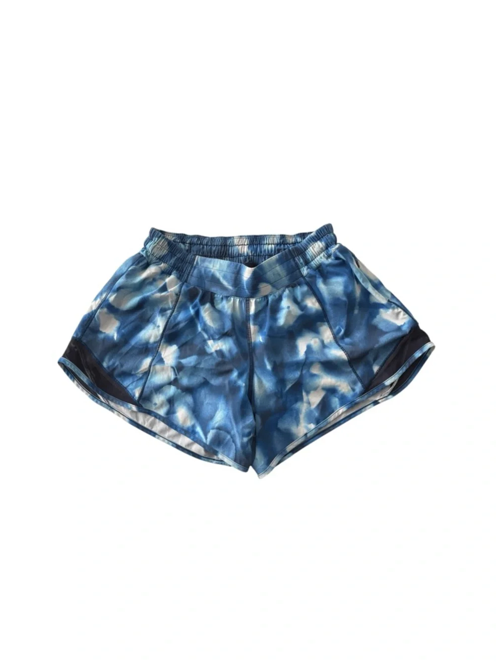 lululemon athletica Blue Tie-Dye Athletic Shorts